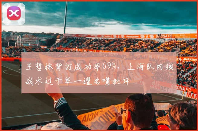 王哲林背打成功率69%,上海队内线战术过于单一遭名嘴批评